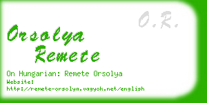 orsolya remete business card